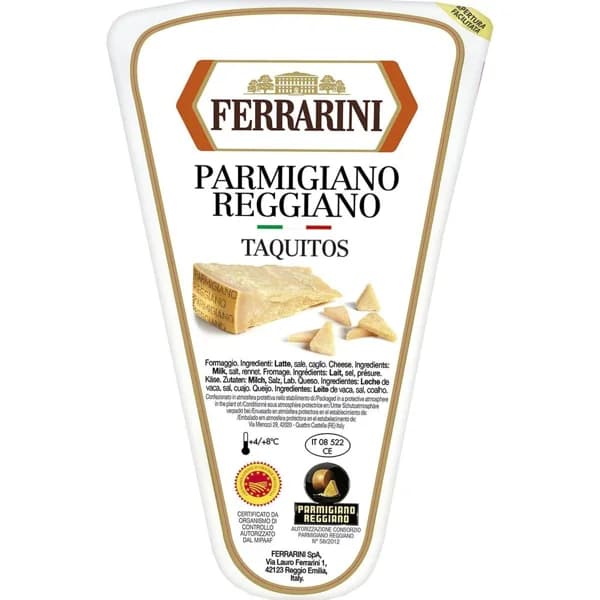 Queso Parmigiano Reggiano en taquitos FERRARINI, bandeja 120 g - 0.12 kg - Imagen del producto en Findit