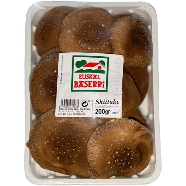 Shitake EUSKAL BASERRI, bandeja 200 g - 0.2 kg - Imagen del producto en Findit