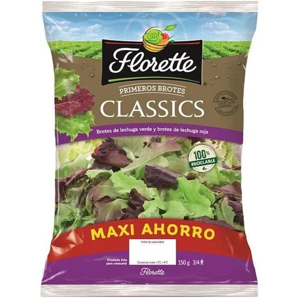 Primeros Brotes Maxi Classic FLORETTE, bolsa 150 g - 0.15 kg - Imagen del producto en Findit