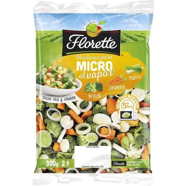 Verduras Micro FLORETTE, bolsa 300 g - 0.3 kg - Imagen del producto en Findit