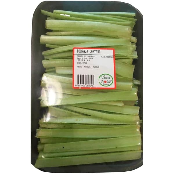 Borraja troceada, bandeja 400 g - 0.4 kg - Imagen del producto en Findit
