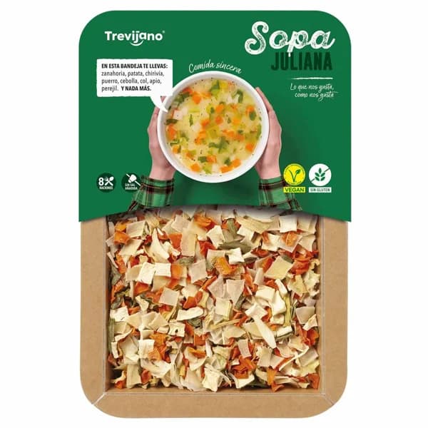 Sopa Juliana TREVIJANO, bandeja 100 g - 0.1 kg - Imagen del producto en Findit