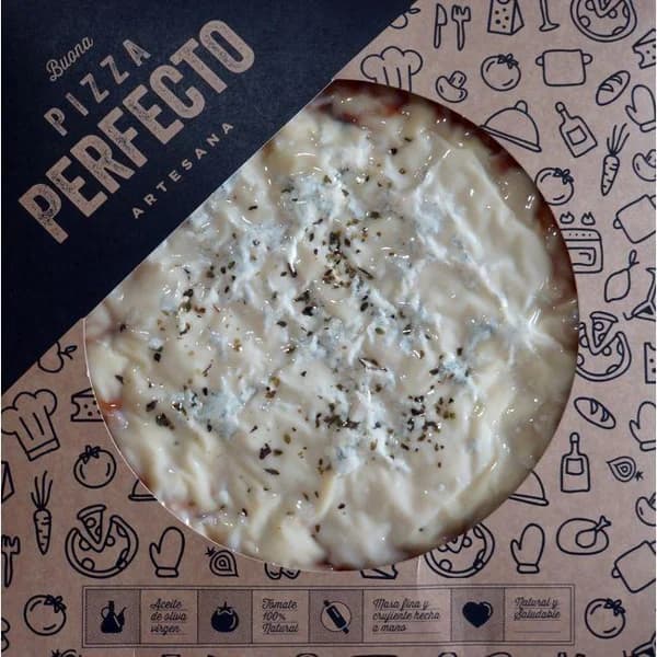 Pizza 4 formatges PERFERCTO, 430 g - 0.43 kg - Imagen del producto en Findit