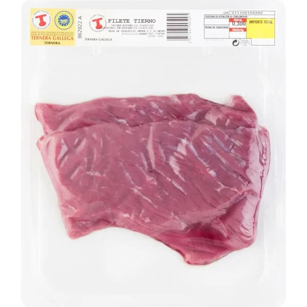 Filete de Ternera Gallega al vacío, bandeja aprox. 390 g - 1 ud - Imagen del producto en Findit