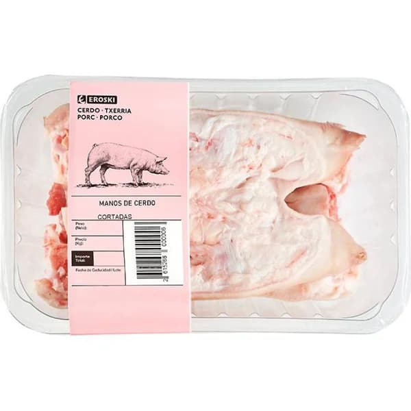 Manos de cerdo, bandeja aprox. 850 g - 1 ud - Imagen del producto en Findit