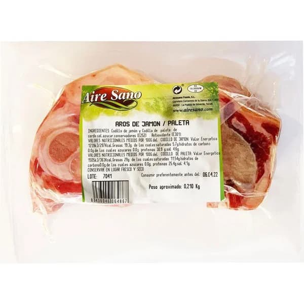 Aros de codillo AIRESANO, sobre 210 g - 1 ud - Imagen del producto en Findit