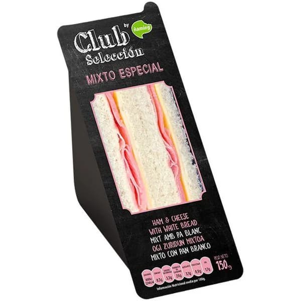 Sandwich club mixto ÑAMING, 1 unid., 150 g - 1 ud - Imagen del producto en Findit