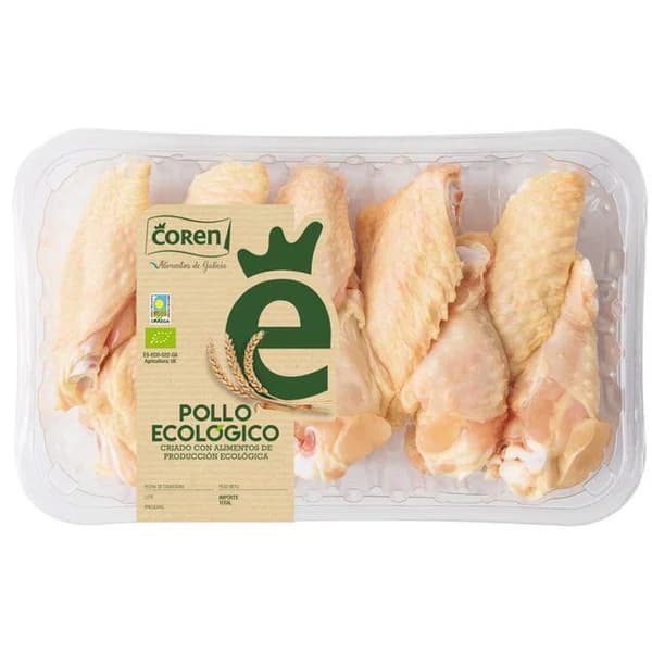 Alas de pollo ecológico COREN, bandeja aprox. 520 g - 1 ud - Imagen del producto en Findit