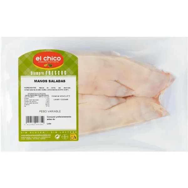 Manos saladas al vacío EL CHICO, bandeja aprox. 450 g - 1 ud - Imagen del producto en Findit