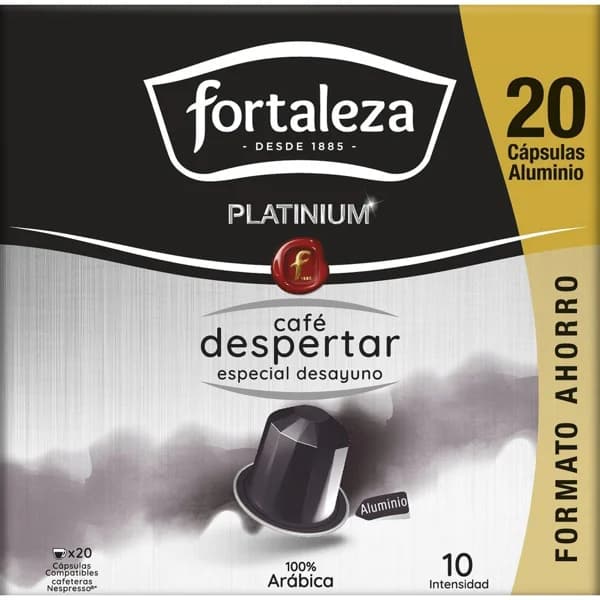 Café despertar compatible Nespresso FORTALEZA, caja 20 uds - 20 ud - Imagen del producto en Findit