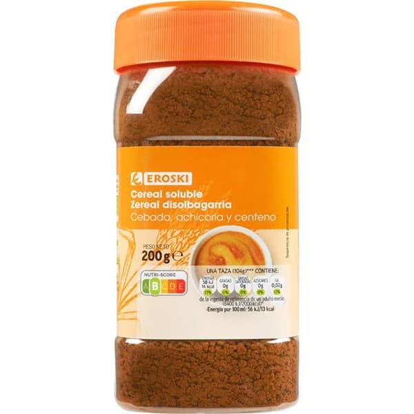 Cereal soluble EROSKI, frasco 200 g - 1 ud - Imagen del producto en Findit