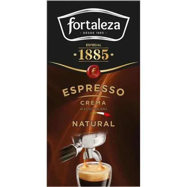 Café natural espresso FORTALEZA, caja 250 g - 0.25 kg - Imagen del producto en Findit