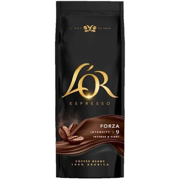 Café en grano natural forza intensidad 9 L'OR, paquete 500 g - 0.5 kg - Imagen del producto en Findit