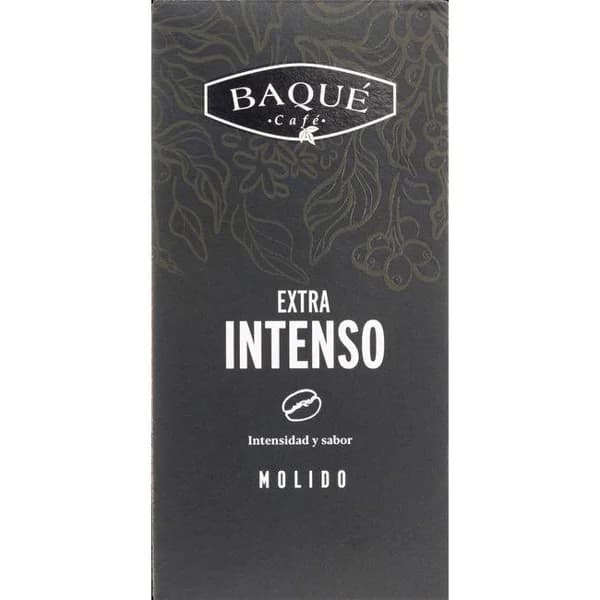 Café molido extra intenso BAQUÉ, caja 250 g - 0.25 kg - Imagen del producto en Findit