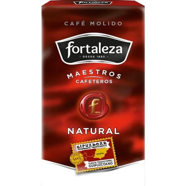 Café molido gipuzkoano FORTALEZA, paquete 250 g - 0.25 kg - Imagen del producto en Findit