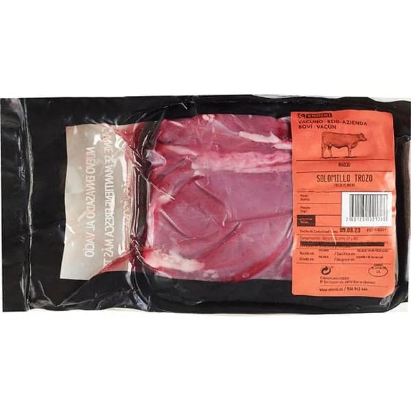 Solomillo de añojo en trozo, bandeja aprox. 700 g - 1 ud - Imagen del producto en Findit