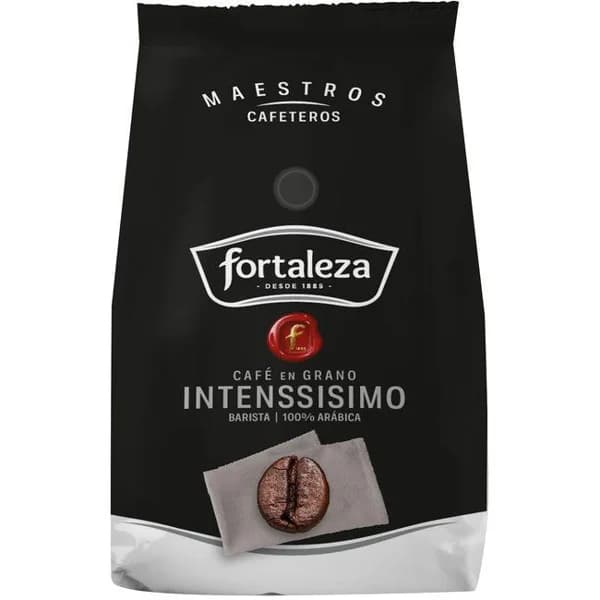 Café en grano intenssisimo FORTALEZA, paquete 500 g - 0.5 kg - Imagen del producto en Findit