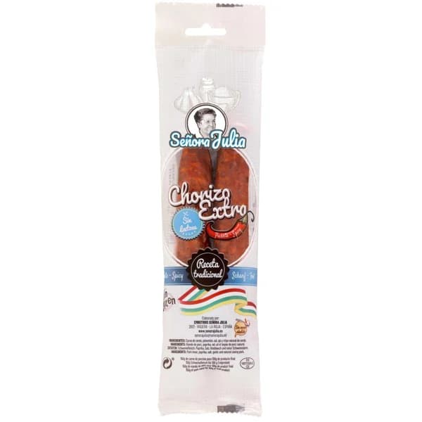 Chorizo casero picante SEÑORA JULIA, sarta 250 g - 1 ud - Imagen del producto en Findit