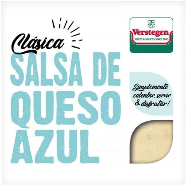 Microsalsa de queso azul VERSTEGEN, tarrina 80 ml - 1 ud - Imagen del producto en Findit
