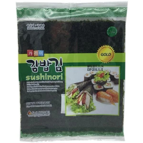 Yakinori 10 hojas GARIMI, bandeja 115 g - 0.12 kg - Imagen del producto en Findit