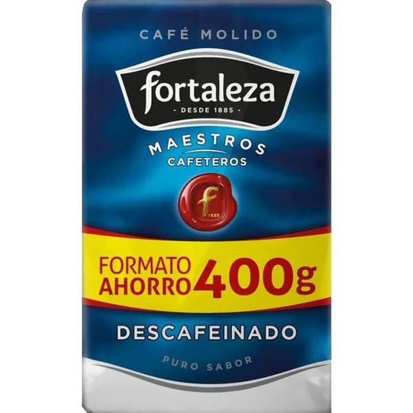 Café molido descafeinado FORTALEZA, paquete 400 g - 0.4 kg - Imagen del producto en Findit