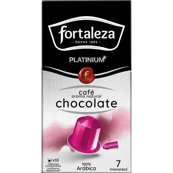 Café con chocolate compatible Nespresso FORTALEZA, caja 10 uds - 10 ud - Imagen del producto en Findit