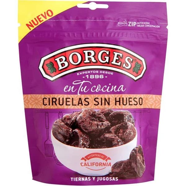 Ciruelas sin hueso BORGES, bolsa 150 g - 0.15 kg - Imagen del producto en Findit