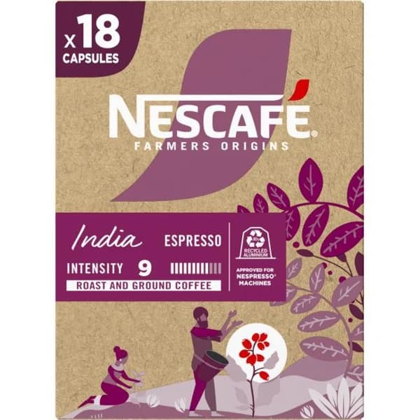Café India compatible Nespresso NESCAFÉ, caja 18 uds - 18 ud - Imagen del producto en Findit