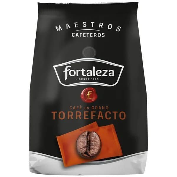 Café en grano torrefacto FORTALEZA, paquete 250 g - 0.25 kg - Imagen del producto en Findit
