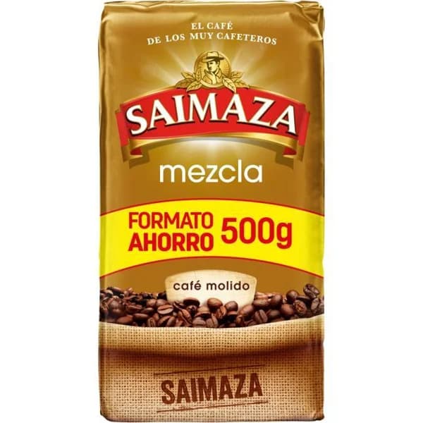 Café molido mezcla SAIMAZA, paquete 500 g - 0.5 kg - Imagen del producto en Findit