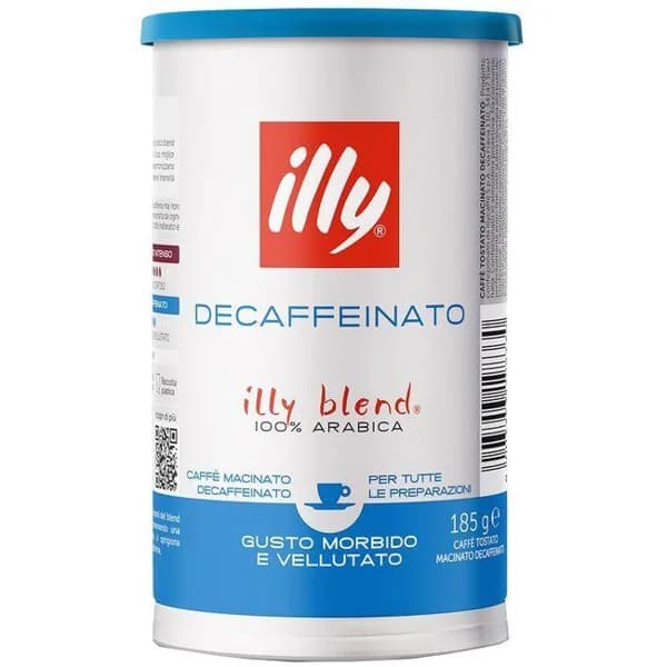 Café molido descafeinado ILLY, lata 185 g - 0.19 kg - Imagen del producto en Findit