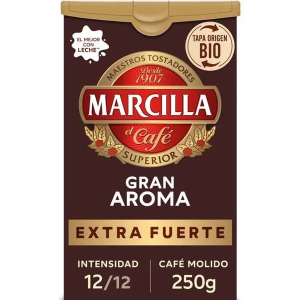 Café molido Gran Aroma extra fuerte MARCILLA, click pack 250 g - 0.25 kg - Imagen del producto en Findit