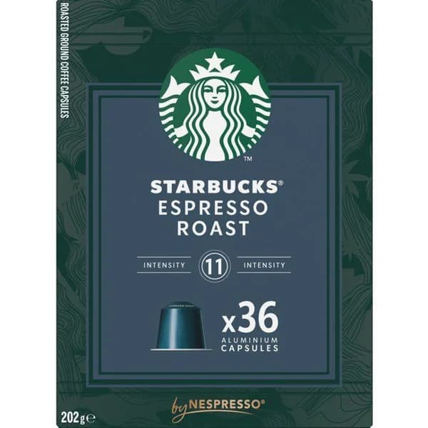 Café expresso Roast compatible Nespresso STARBUCKS, caja 36 uds - 36 ud - Imagen del producto en Findit