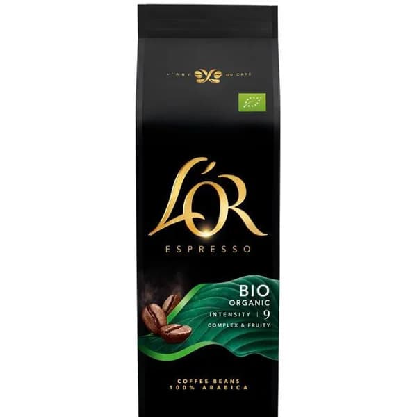 Café en grano bio espresso L'OR, paquete 500 g - 0.5 kg - Imagen del producto en Findit