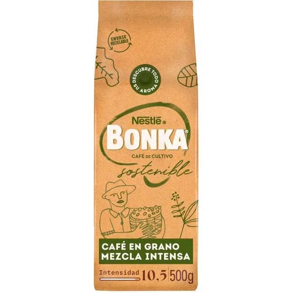 Café en grano mezcla BONKA, paquete 500 g - 0.5 kg - Imagen del producto en Findit