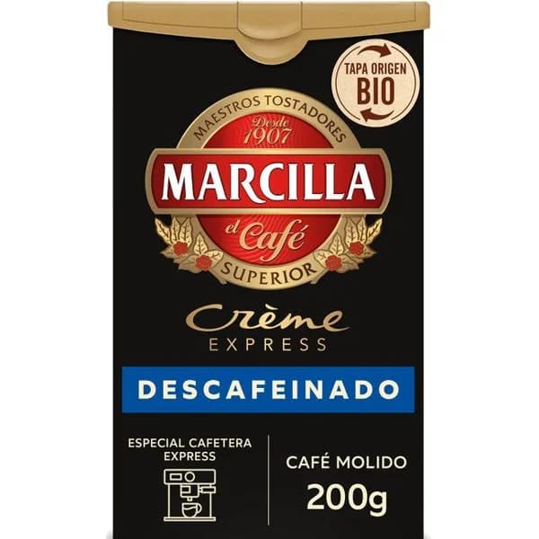 Café express descafeinado mezcla MARCILLA, click pack 200 g - 0.2 kg - Imagen del producto en Findit