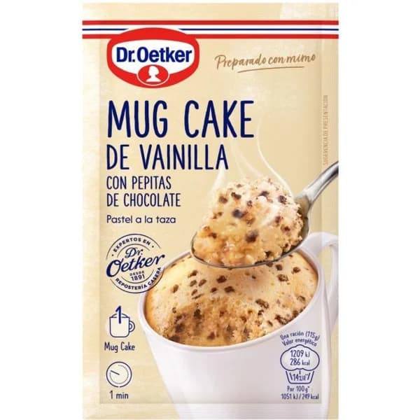 Mug Cake de vainilla copos de choco DR. OETKER, sobre 65 g - 0.07 kg - Imagen del producto en Findit