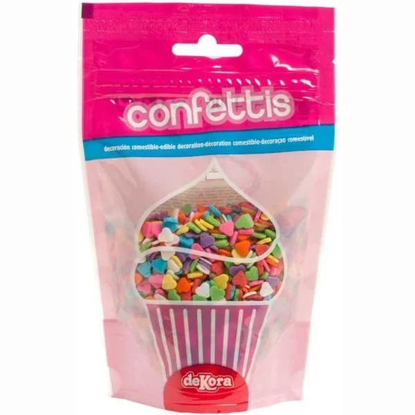 Confetti de corazones DEKORA, bolsa 100 g - 0.1 kg - Imagen del producto en Findit
