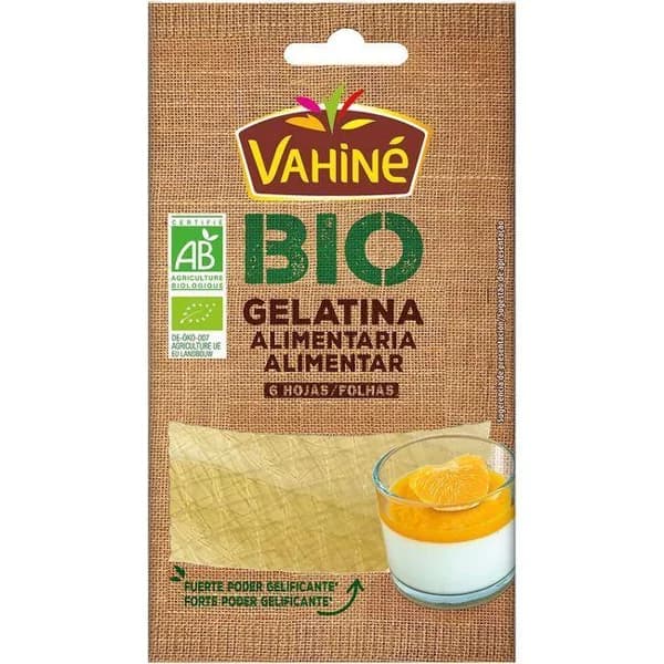 Gelatina en hojas bio VAHINÉ, bolsa 10 g - 1 ud - Imagen del producto en Findit
