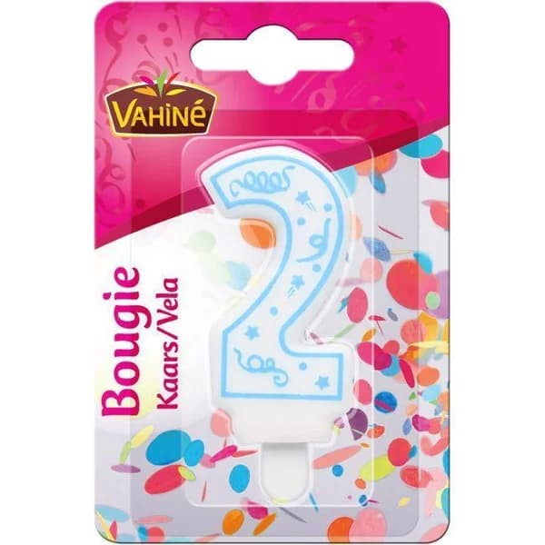 Velita número 2 VAHINÉ, blister 1 ud - 1 ud - Imagen del producto en Findit