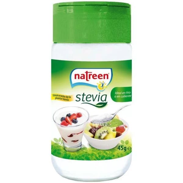Edulcorante con stevia NATREEN, bote 45 g - 1 ud - Imagen del producto en Findit