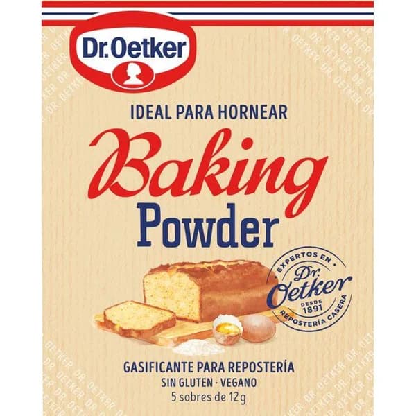Polvo gasificante para hornear en sobres DR.OETKER, caja 60 g - 0.06 kg - Imagen del producto en Findit