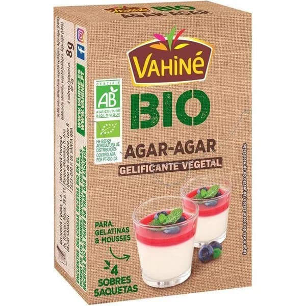 Agar-Agar bio VAHINÉ, caja 8 g - 1 ud - Imagen del producto en Findit