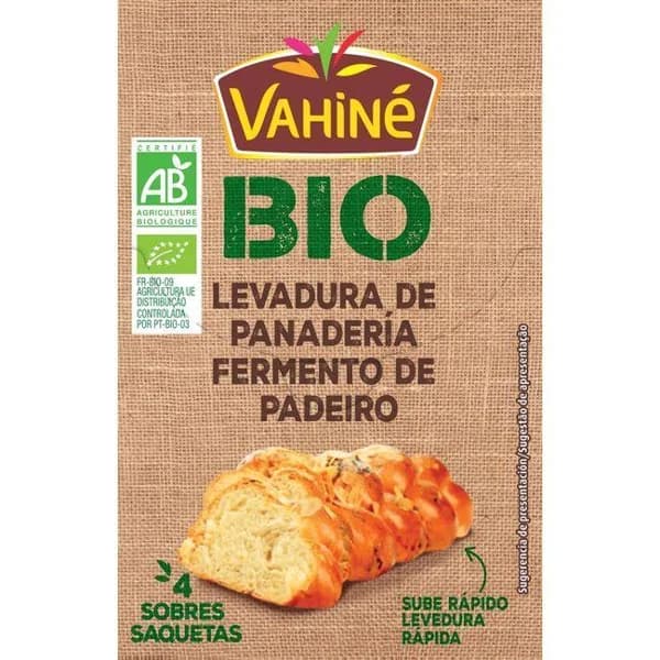 Levadura de panadería super rápida bio VAHINÉ, bolsa 18 g - 1 ud - Imagen del producto en Findit