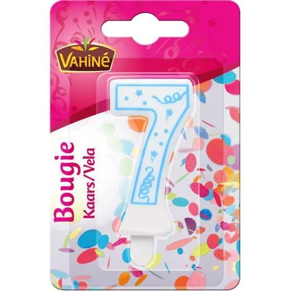 Velita número 7 VAHINÉ, blister 1 ud - 1 ud - Imagen del producto en Findit