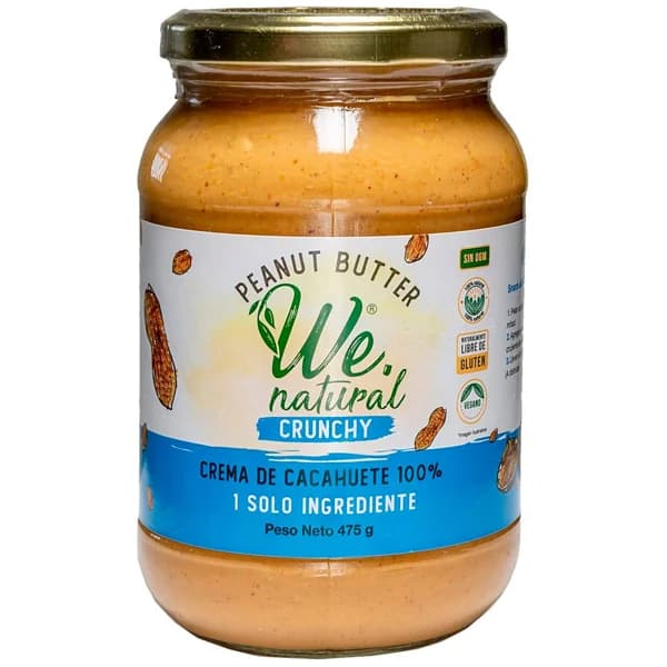 Crema de cacahuete crujiente 100% WE NATURAL, frasco 475 g - 0.48 kg - Imagen del producto en Findit