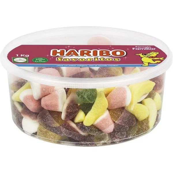 Favoritos HARIBO, tarrina 1 kg - 1 kg - Imagen del producto en Findit