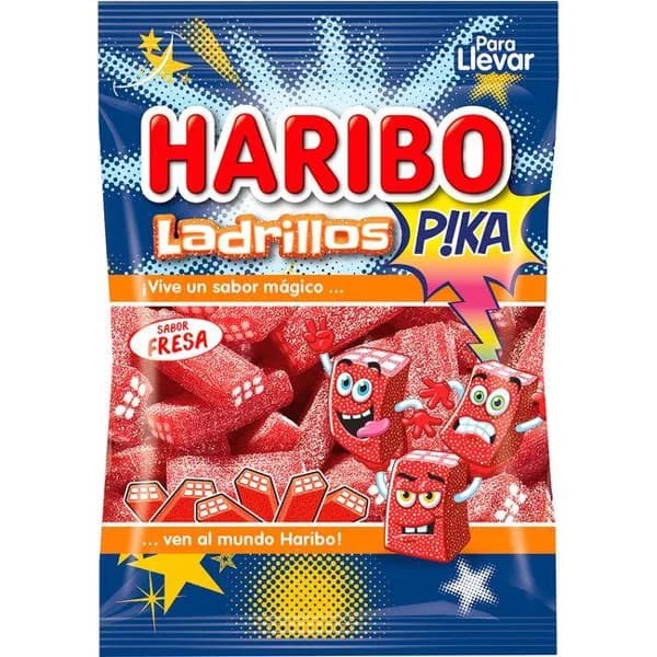 Ladrillos pica de fresa HARIBO, fresa 100 g - 0.1 kg - Imagen del producto en Findit