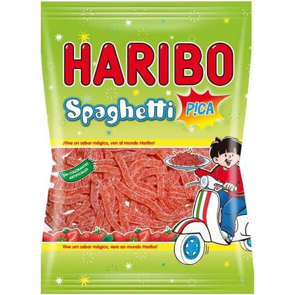 Spaguetti de fresa HARIBO, bolsa 75 g - 0.08 kg - Imagen del producto en Findit