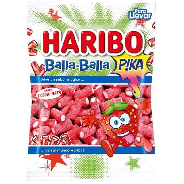 Gominolas fresa balla pica HARIBO, bolsa 100 g - 0.1 kg - Imagen del producto en Findit